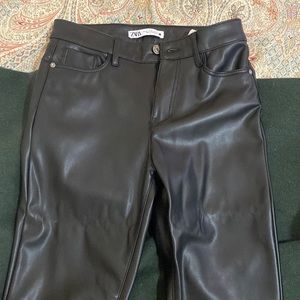 COPY - Zara black leather pants